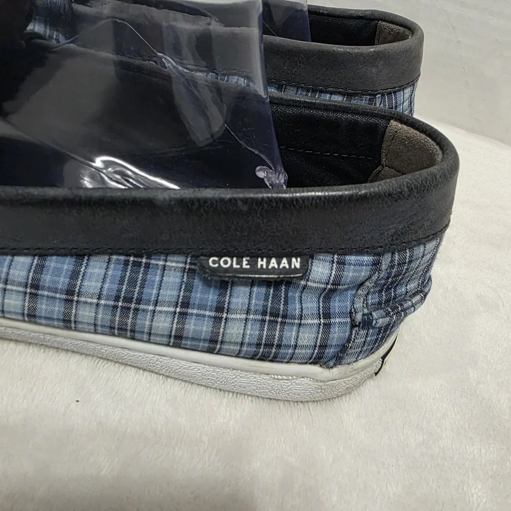 Cole Haan Blue Canvas Men's Sz 10M Penny Loafers Pinch‎ Marine Classic Grand OS